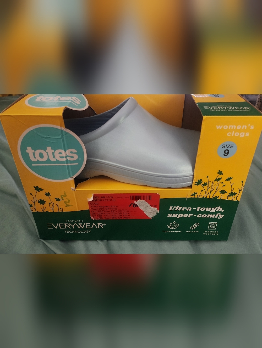 Totes Women's Clog in Light Blue Size 9 NEW